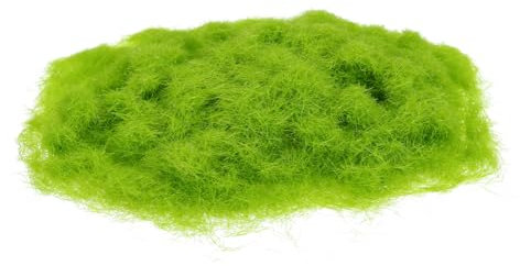 QUARKZMAN Erba Statica, Polvere di Erba Artificiale in Nylon 5mm 2 x 30g Erba Finta per Modellismo Ferroviario, Paesaggio Ferroviario, Terreno Sabbioso, Verde, Confezione da 2
