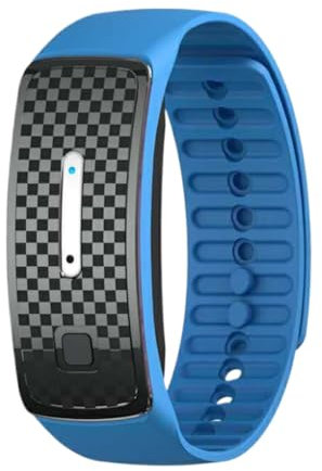 ASIEIT Bracelet anti-moustiques à ultrasons, 3 modes, bande anti-moustiques pour enfants et adultes, étanche, rechargeable, pour le camping, la pêche, les sports de plein air (bleu)