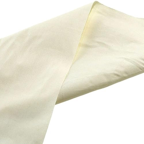 TOLKO leichte Sommer Nessel Roh-Baumwolle | 1,05 m breit | Dekostoff Gardinenstoff Natur Stoff für preiswerten Sonnenschutz | zum Nähen Dekorieren Bemalen für Hochzeit Party Meterware Baumwollstoff