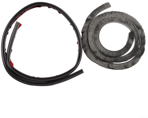 Striscia di guarnizione a spazzola per porta a risparmio energetico, doppia faccia per la massima protezione, 100 cm (marrone)