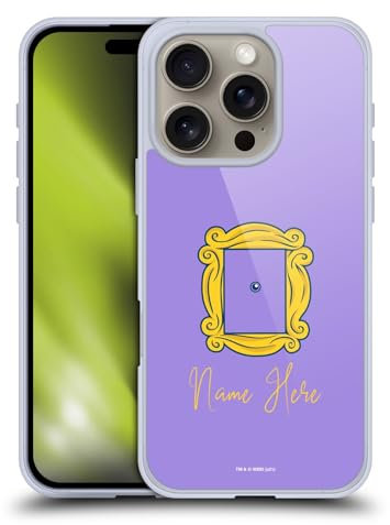 Head Case Designs Offizielle Personalisierte Individuelle Friends TV Show Guckloch und Name Druck Kunst Gel Handyhülle Hülle [Militärischer Schutzgrad] Kompatibel mit Apple iPhone 16 Pro