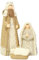 Krippenfigur Heilige Familie, 15 cm, Josef, Maria und Jesus, für Weihnachten, Tischdekoration
