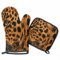 Ofenhandschuhe Tier Leopard Kochhandschuhe Anti-Rutsch Topfhandschuhe Hitzeresistente Grillhandschuhe Für Grillen Kochen Barbecue