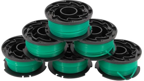 GNXfixt 6* Bobine de Fil pour Black & Decker GL7033 GL8033 GL9035 Longueur 6m en Nylon Diamètre 2mm A6482 Vert