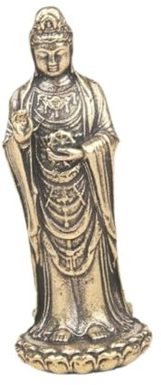 KESOTO Mini Guan Yin Statue, Sammlung Aus Metall, Göttinnen Ornament für