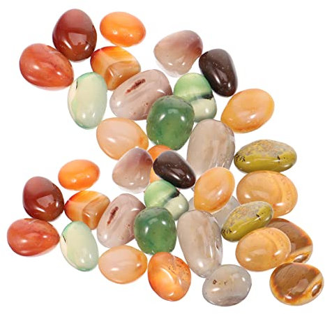 GANAZONO 1paquet Galets Décoratifs Pour Plantes Et Aquariums Naturelle De Jardin De Galets Colorés Rain Flower Stone