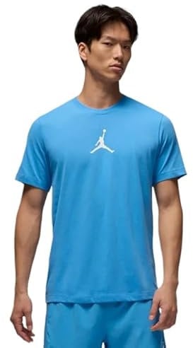 Nike Herren Jordan Jumpman Dri-Fit Crew T-Shirt, Legend Blue/White, M