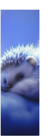 3D Lesezeichen Igel 15 x 4 cm Design Bookmark Kartonage Deko MU 213l