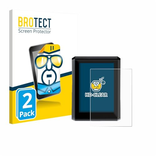 BROTECT Schutzfolie für Shimano SC-EN610 | 2 Stück Transparenter Displayschutz Made in Germany Klare Displayschutz-Folie Clear Einfache Montage Case-Friendly