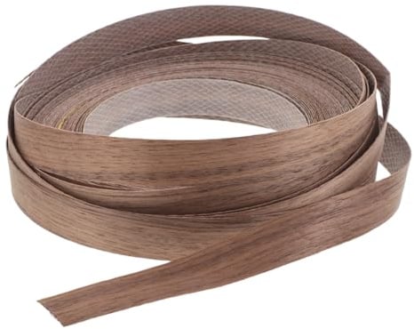 SHINEOFI Bande De Chant Autocollante 15.00 m Ruban Adhésif Couleur Bois Garniture De Bordure Pour Meubles Réparation Du Grain Du Bois Armoires Étagères Décoration D’Intérieur