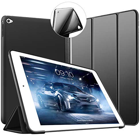 Cover iPad Mini 4, VAGHVEO Custodia Ultra Sottile e Leggere [Auto Svegliati/Sonno] con Morbido TPU Soft Bumper Smart Cover Case per Apple iPad 4 Mini Modelli A1538 / A1550, Nero