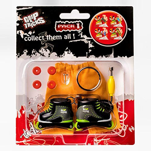 SPIRITRIDERS GRIP TRICKS FROLLER-M1 Grip & Tricks - Finger Roller - Mini Roller Freestyle Pack1 - Mini Inline Skate Freestyle