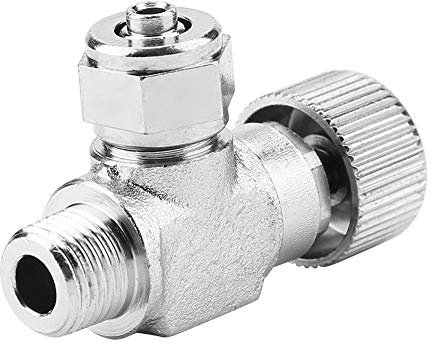 Fdit Válvula de Aguja para Acuario de Regulador de CO2 Contador de Burbujas Accesorios para Tanques(# 01)