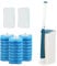 Mu Mianhua Kit de Varita de Inodoro con Sistema de Limpieza con Cabezales de Recambio, Escobilla Baño Cabezal Desechable WC, Escobilla Baño Higiénica, Escobilla Baño Desechable, 24 Piezas