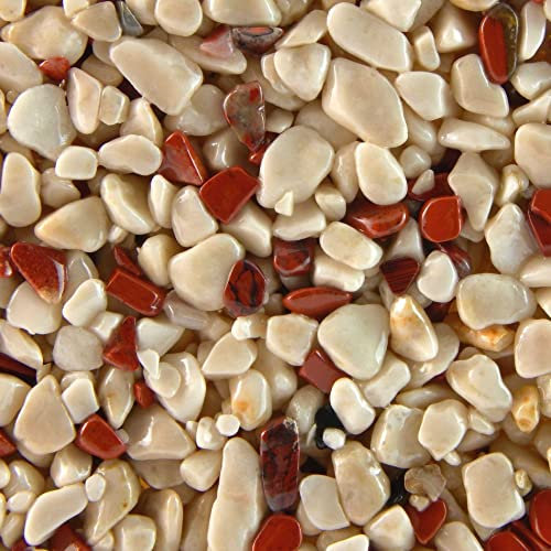 Terralith Edelsteinteppich WAND Jaspis/Crema für 1 qm
