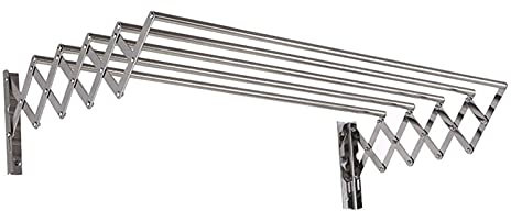 YGCBL Wäscheständer, zusammenklappbar, wandmontiert, zum Aufhängen an der Wand, platzsparender Handtuchhalter mit 4 Handtuchstangen mit 5 Stangen, 5 Schienen, 90 cm