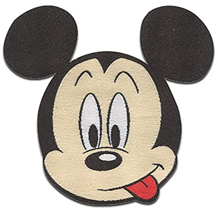 Disney Mickey Mouse Comic Kinder - Aufnäher, Bügelbild, Aufbügler, Applikationen, Patches, Flicken, Zum Aufbügeln, Größe: 6,4 x 6,5 cm