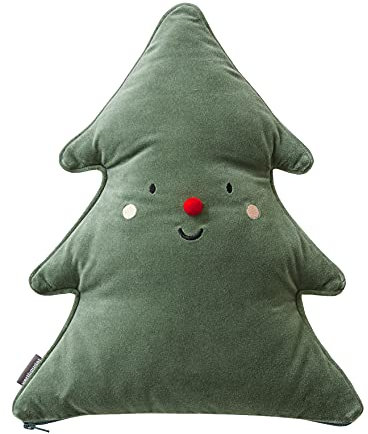 VERTBAUDET Kissen Tannenbaum, Grün, TU