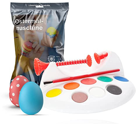 Eiermalmaschine Malmaschine Ostern inkl. Halterung Malset zum Bemalen & Anmalen von Ostereier - Ostern Malgerät