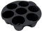 Stampo per muffin in in silicone per 7 muffin, antiaderente, antiaderente, teglia da forno, per friggitrici ad aria, per cupcake, brownies, torte, budini