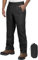 Outdoor Ventures Herren Regenhose Fahrrad Wasserdicht Atmungsaktiv Überziehhose Winddicht Outdoorhose Wanderhose Winddicht Leichte Trekkinghose Packbar Schwarz M/30 Schrittlänge