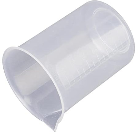 Gralara 50,100,150,250,500ml Small Plastic Graduated Measuring Beaker/cup/container, Multi, 150ml