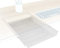 KD Essentials – 2× Schublade unter Schreibtisch, verstaut A4-Dokumente/Büroartikel unsichtbar unter dem Tisch, Unterbau Schubfach als Organizer/Ablage im Büro/Home Office – Zweier-Set, Metall, weiß