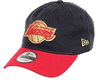 New Era Los Angeles Lakers NBA Team Navy Red 9Twenty Unstructured Strapback Cap - One-Size