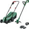 Bosch Home and Garden Bosch EASYMOWER 18v Cordless Rotary Lawnmower and Grass Trimmer Kit 1 x 4ah Li-ion