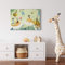 A.S. Création Leinwandbild Tiere Bienen und Kinder - Kunstdruck gelb schwarz - 70x50 cm Querformat - moderne Wanddekoration Schlafzimmer Wohnzimmer Kinderzimmer - Bild auf Keilrahmen