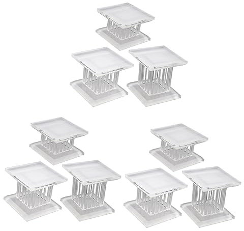 Toyvian 9 STK Präsentationsständer aus Acryl Cupcake-Parfüm tortendeko Einschulung Armbandhalter Ständer Acryl Acryl-Display-Regal Säulenskulptur Parfüm-Organizer für den Waschtisch Puppe