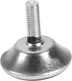 Housoutil 20pcs Patins De Réglables M8x25mm pour Meubles Repose-Pieds en Plastique Noir Pieds Coulissants pour Tables Et Chaises Accessoire De Mobilier Ajustable