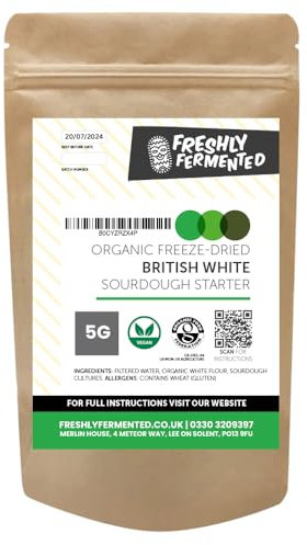 Freshly Fermented - Certified Organic Freeze Dried Sourdough Starter, British White