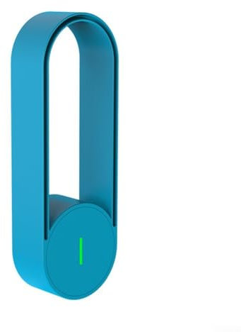 Purificador de aire negativo silencioso y portátil para eliminar el polvo y el humo (azul)