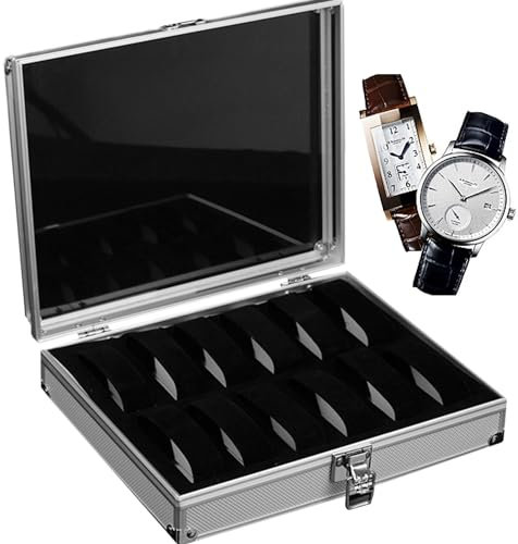 ylpddmm Uhrenbox Uhrenkasten, Uhrenbox Herren für 24Uhren, uhrenbox,uhrenbox 24 Uhren,Watch caseuhrengehäuse,Uhr Box,uhrenkasten, von Uhren und Schmuck Aufbewahrung
