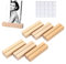 GSHUR 6 Stück Kartenhalter Holz, Tischkartenhalter Kartenhalter Menükartenhalter Postkartenhalter Fotohalter mit Doppelseitigen Klebstoff für Hochzeiten Partys Restaurants (Schlitzrille)