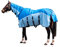 Fliegendecke Regendecke Weidedecke 600D Full Neck Fly Turnout Waterproof Silver Gey - 150 cm