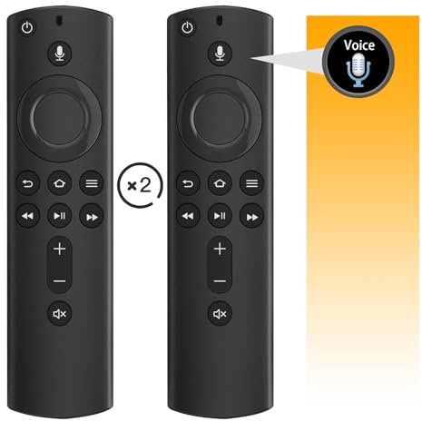 (Pack of 2) New Voice Replacement TV Remote for FireStick 2rd Gen L5B83H,Fit for Amazon Smart TVs Stick (2nd Gen,3rd Gen,Lite,4K),for All Insignia Smart TVs