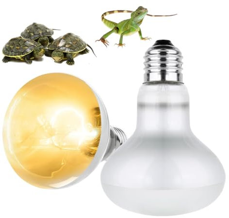 Hojalis 2 Pack 100W Reptile Heat Lamp Bulb, Heat Lamp for Reptiles, E27 Daylight Basking Spot Bulb, Tortoise Heat Lamp Bulb, Reptile Heating Bulb for Tortoise, Lizard, Bearded Dragon, Puppy, Chick