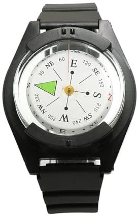 Survival Kompass Uhr, Camping Wasserdicht Kompass, Professioneller Tauchkompass Perfekt für Wandern, Camping, und Jagd