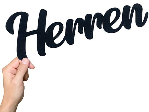 Herren WC Türschild - Badezimmer Deko - Männer Toilette Schild - Gäste Bad Schilder - Toilettenschild - Türschilder - Aufkleber Toilettentür - Mann & Frau - Türaufkleber aus Kunststoff (L)