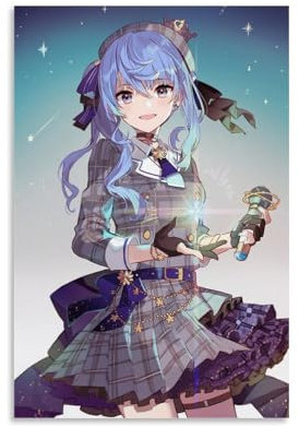 ZANJUOXDE Holo No Graffiti Hololive Poster Dekorative Malerei Leinwand Wandkunst Wohnzimmer Poster Schlafzimmer Malerei,Wandkunst Bilddruck Moderne Familienzimmer Dekor 08x12inch(20x30cm)