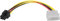 AYMBH 4-Pin Molex Male to 6-Pin PCI-E Male Graphics Card Power Adapter, 17cm Cable - Reliable Conversion Cable for Powering GPUs, Stable 18AWG Wire, Compatible with Graphics Cards, Easy Installation
