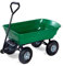 Herzberg,HG8028-75-GRE, Hand-Gartenwagen, Tragfähigkeit 200 kg, langlebige Stahlkonstruktion, 4 Räder für Stabilität, einfache Montage, optimale Manövrierbarkeit, 75L, grün