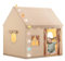 Komfortables Design, Indoor-Kinderzelt, stabiles Kinderspielhaus, großes Indoor-Spielzelt, Bettspiel, geheimes Basiszelt 120 × 105 × 128 cm für und Mädchen, Geschenk, Unterhaltung, grau, rot,