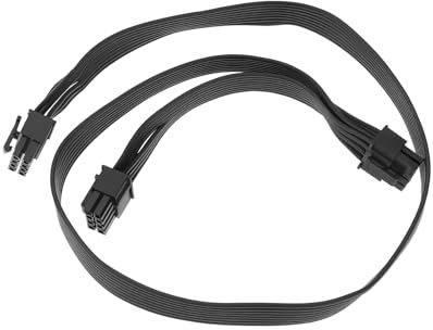 Create idea Cavo Di Alimentazione Da 8 Pin A Doppio 6+2 Pin Collegamento GPU Maschio-maschio Cavo P-CIE Compatibile Con Thermaltake Compatibile Con ARESGAME Modular PSU 60 Cm+15 Cm