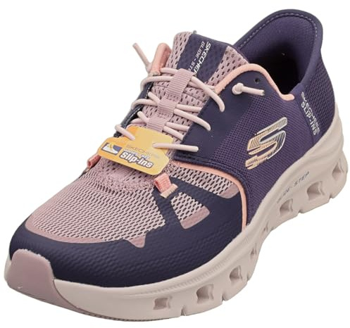 Skechers Glide-Step Pro-Cool Drift Slipper Schwarz | Sneaker, Taupe/Multi, Beige, Elastische Schnürsenkel, zusätzliche Schuhbänder, Damen, Schuhe