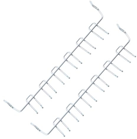 SOLUSTRE 2stücke Multifunktionale Metallhaken Für Pegboard Robuste Aufbewahrungslösung Für Garage Und Gartenwerkzeuge Platzsparend Für Haus Und Werkstatt