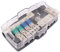 Junterone Car Audio Stereo Holder Fuse Block Fuse Box Car Audio Stereo Multifunctional 4 Way Splitter Holder for SUV ATV UTV