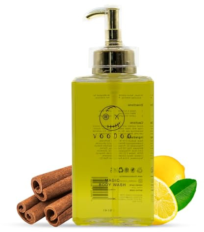 Voodoo Magic Sensorial Shower Gel | Invigorating Body Cleanser with Captivating Fragrance for Daily Use (300 ML- Lemon) - Pack of 1